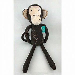 Monkey‎ Throw Pillow - Figural Brown Monkey Plus New